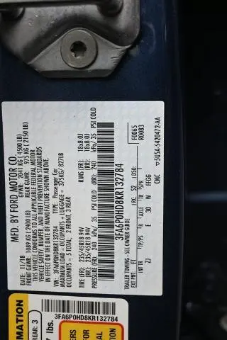 Ford Fusion 2019 SE 4dr Sedan
