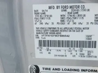 Ford F-150 2014 4x4 FX4 4dr SuperCrew Styleside 5.5 ft. SB