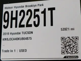 Hyundai TUCSON 2019 AWD Value 4dr SUV