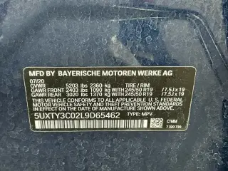 BMW X3 2020 sDrive30i 4dr Sports Activity Vehicle