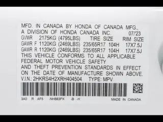 Honda CR-V 2024 AWD LX 4dr SUV