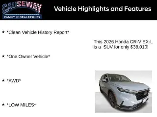 Honda CR-V 2026 AWD EX-L 4dr SUV