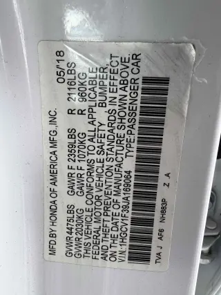 2018 Honda Accord Sedan Sport 1.5T