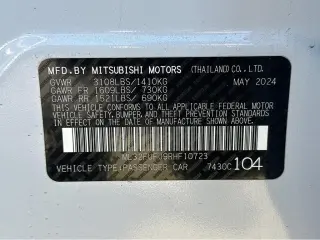 2024 Mitsubishi Mirage G4 LE