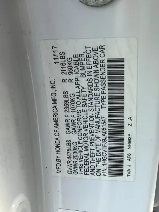 2018 Honda Accord Sedan Sport 1.5T