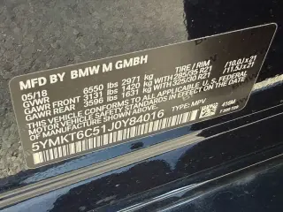 2018 BMW X5 M