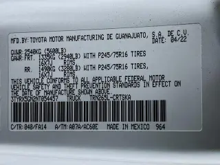 Toyota Tacoma 2022 4x2 SR 4dr Access Cab 6.1 ft LB