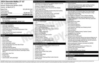 Chevrolet Malibu 2024 LT 4dr Sedan w/1LT