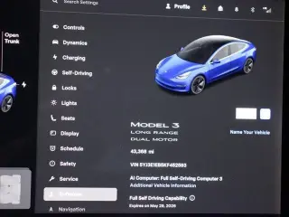 Tesla Model 3 2019 AWD Performance 4dr Fastback