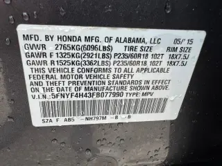 2015 Honda Pilot