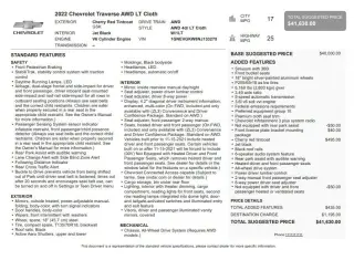 2022 Chevrolet Traverse