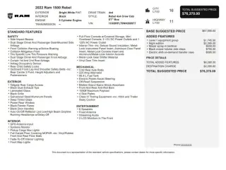 2022 Ram 1500