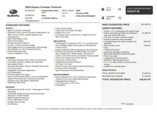 2025 Subaru Forester