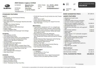 2024 Subaru Legacy