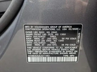 Volkswagen Atlas Cross Sport 2020 AWD V6 SE 4Motion 4dr SUV w/Technology