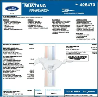 2024 Ford Mustang