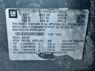 2017 Chevrolet Silverado 2500HD