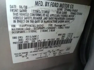 2008 Ford Taurus