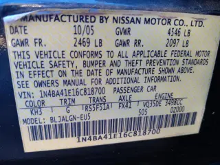 2006 Nissan Maxima