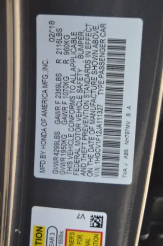 2018 Honda Accord Sedan