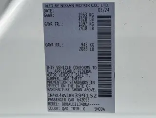 Nissan Altima 2024 2.5 S 4dr Sedan