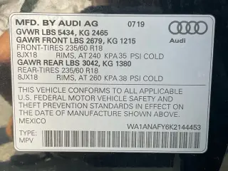 Audi Q5 2019 AWD quattro Premium 45 TFSI 4dr SUV