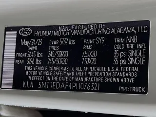Hyundai SANTA CRUZ 2023 AWD Limited 4dr Crew Cab 4.3ft SB