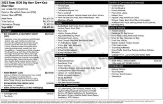 Ram 1500 2023 4x2 Big Horn 4dr Crew Cab 5.6 ft. SB Pickup