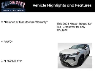 Nissan Rogue 2024 AWD SV 4dr Crossover