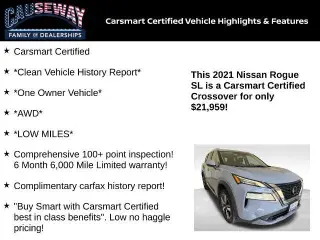 Nissan Rogue 2021 AWD SL 4dr Crossover