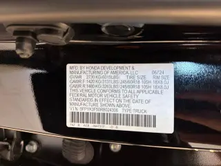 Honda Ridgeline 2024 AWD RTL 4dr Crew Cab 5.3 ft. SB