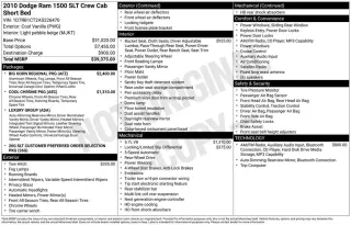 Dodge Ram 1500 2010 4x2 ST 4dr Crew Cab 5.5 ft. SB Pickup