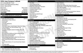 Jeep Compass 2024 4x4 Latitude 4dr SUV