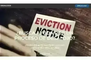 ¿BUSCA AYUDA POR DESALOJO?