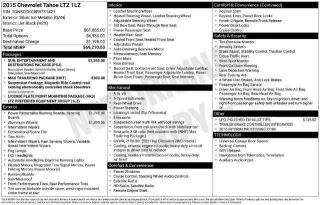 Chevrolet Tahoe 2015 4x2 LTZ 4dr SUV
