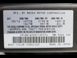 Mazda Mazda3 2017 Grand Touring 4dr Sedan 6A