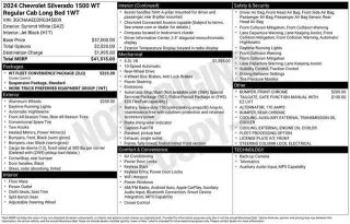 Chevrolet Silverado 1500 2024 4x2 Work Truck 2dr Regular Cab 8 ft. LB