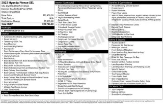 Hyundai VENUE 2023 SEL 4dr Crossover