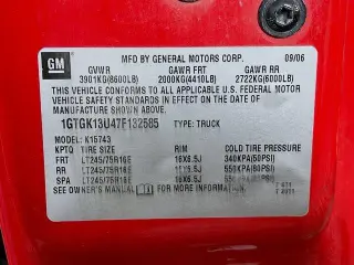 GMC Sierra 1500HD Classic 2007 SLE2 4dr Crew Cab 4WD SB
