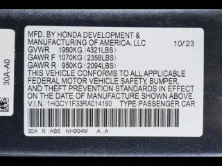 Honda Accord 2024 EX 4dr Sedan