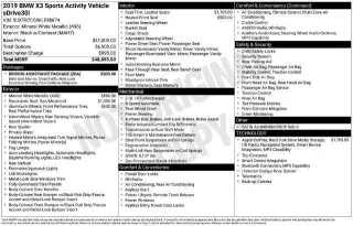 BMW X3 2019 sDrive30i 4dr Sports Activity Vehicle