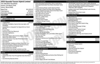 Hyundai TUCSON Hybrid 2025 AWD Limited 4dr SUV
