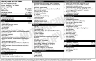 Hyundai TUCSON 2020 Value 4dr SUV