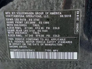 Volkswagen Atlas 2019 AWD V6 SEL 4Motion 4dr SUV