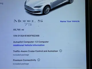 Tesla Model S 2016 75 4dr Liftback (midyear release)