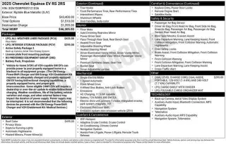 Chevrolet Equinox EV 2025 RS 4dr SUV