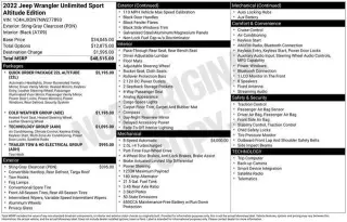 Jeep Wrangler Unlimited 2022 4x4 Willys Sport 4dr SUV