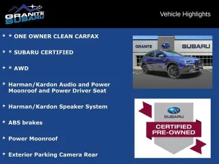 Subaru Crosstrek 2026 AWD Wilderness 4dr Crossover