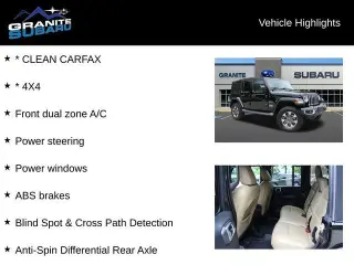 Jeep Wrangler Unlimited 2018 4x4 Sahara 4dr SUV (midyear release)