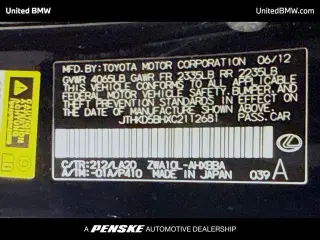 Lexus CT 200h 2012 Premium 4dr Hatchback